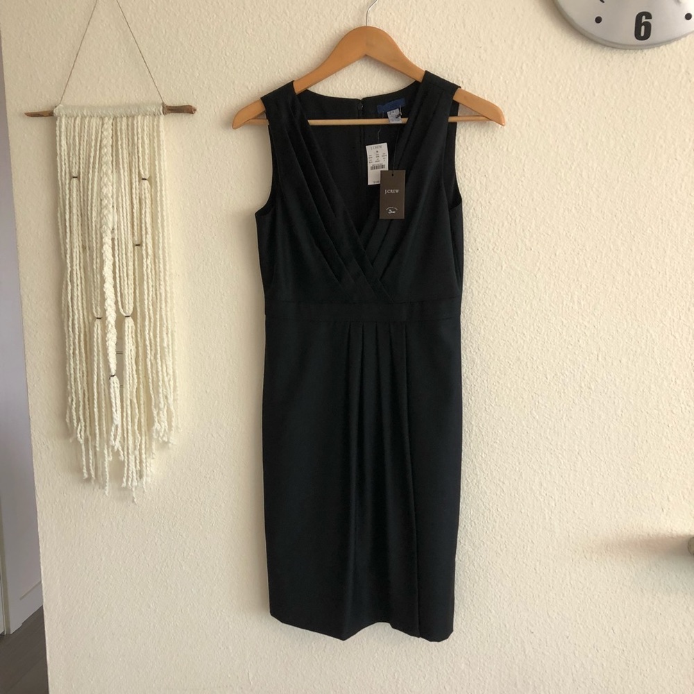 NWT J.Crew Tailored Little Black Dress, Midi - Picture 6 of 7